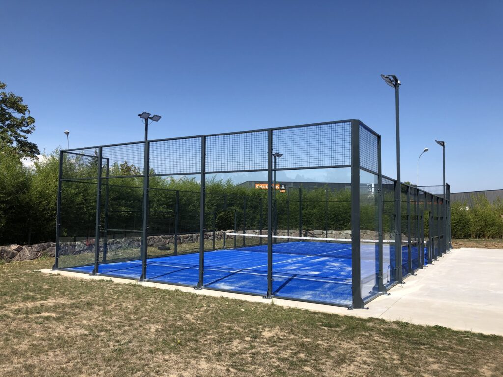 Construction terrain padel panoramique WTC Wissous