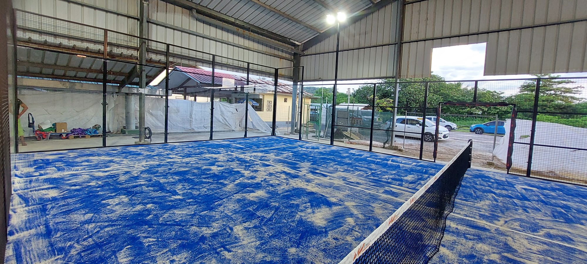 Construction terrain padel panoramique Charenton le pont 2